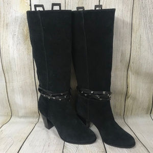 Antonio Melani Binx Studded Suede Dress Boots